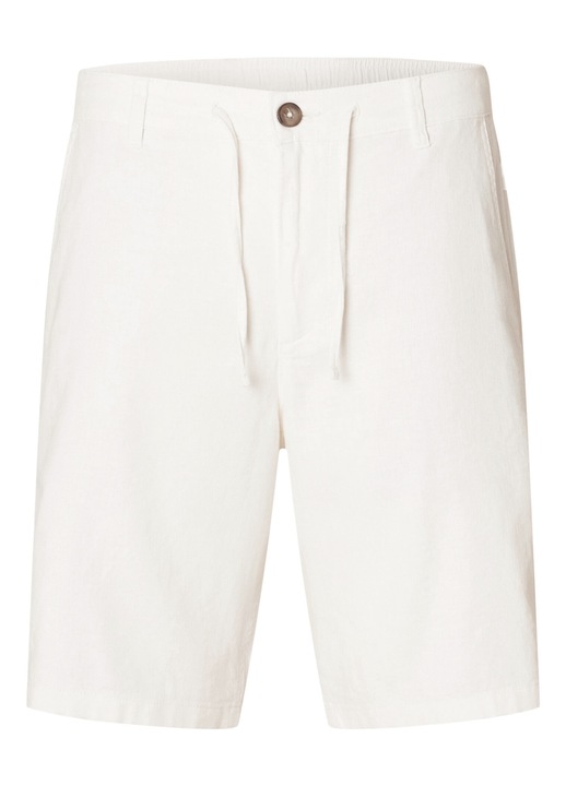 Selected Homme ferfi rovidnadrag, 16087638, biopamut/lenvaszon, ekru, Ekrü