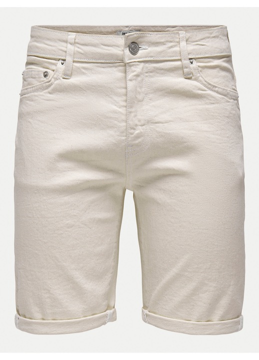 Only Sons ferfi farmer rovidnadrag, 22029296, Pamut/Elasztan, Ekru, Ekrü