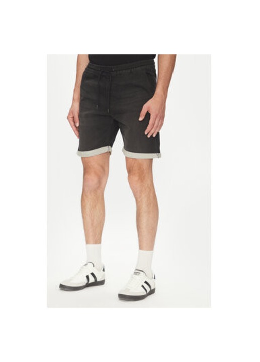 Jack Jones ferfi farmer rovidnadrag, 12269594, pamut/polieszter, fekete, Fekete