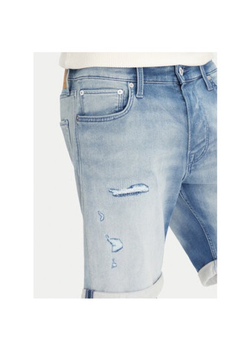 Jack Jones Férfi Farmer Rövidnadrág, 12269607, Pamut/Viszkóz, M INTL, Kék