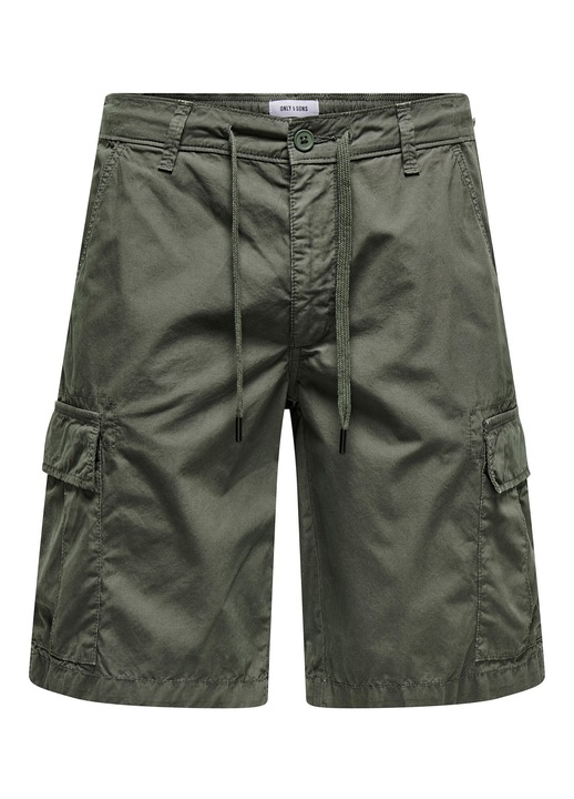 Only Sons ferfi rovidnadrag, 22029214, pamut, zold, Zöld