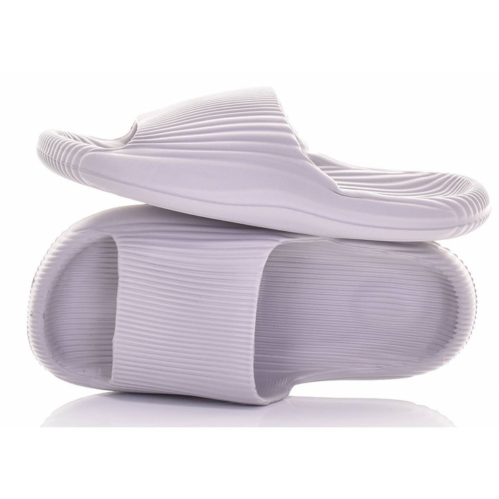 Slapi sport Martinus, pentru piscina si plaja, plastic, gri