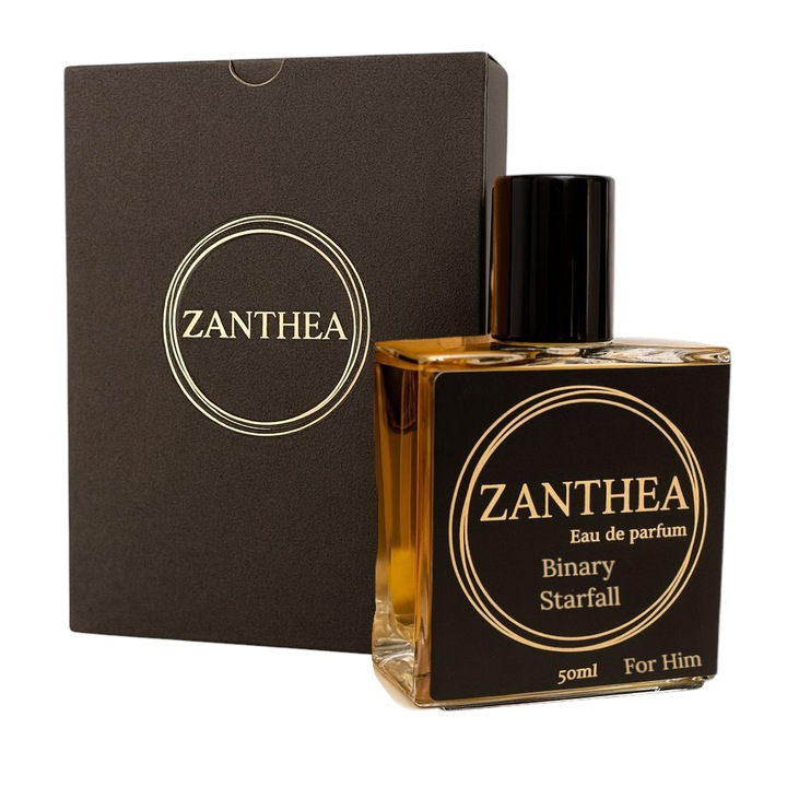 Apa de parfum Zanthea Binary Starfall, rafinat, ananas, bergamota, coacaze negre, mar, 50 ml
