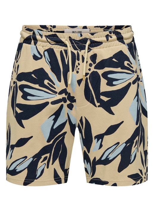 Only Sons ferfi rovidnadrag, 22034086, pamut/polieszter, bezs, Bézs