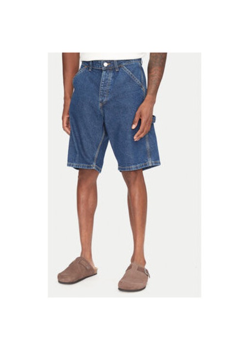 Jack Jones Ferfi Farmer Rovidnadrag, 12273238, Pamut, Sotetkek, Tengerészkék