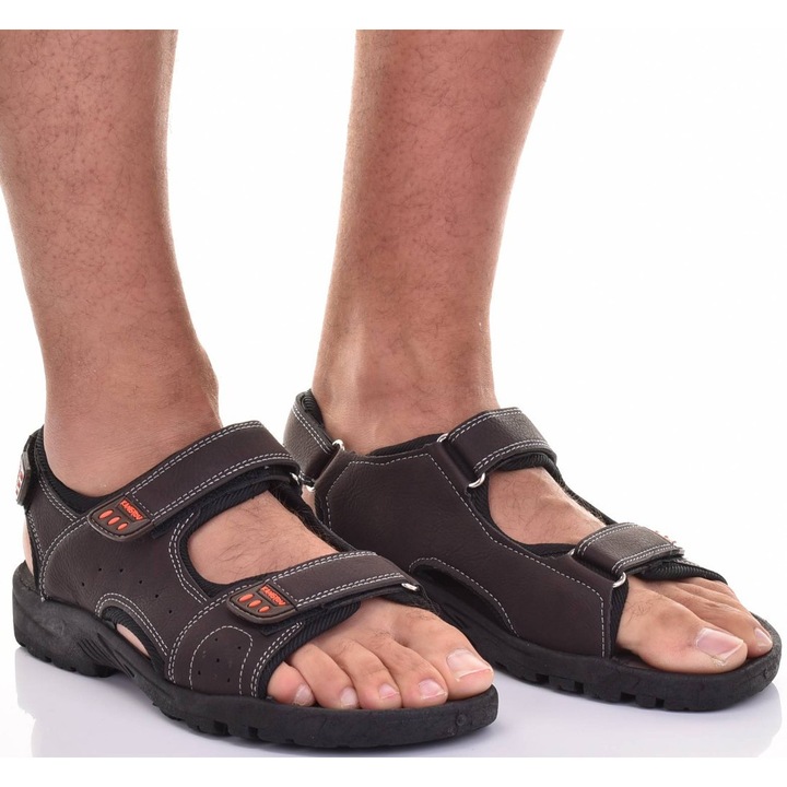 Мъжки сандали Martinus, спортни, леки и удобни, кафяви, текстилни, 46 EU