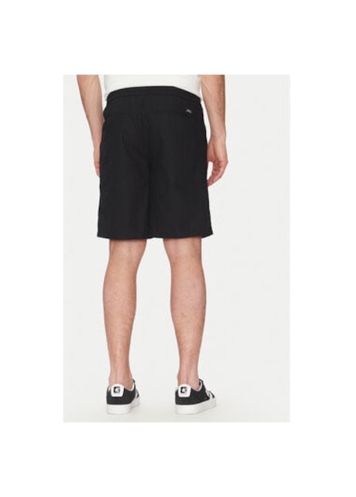 Férfi kevert anyagú rövidnadrág, 20718409, len/pamut, L INTL, fekete