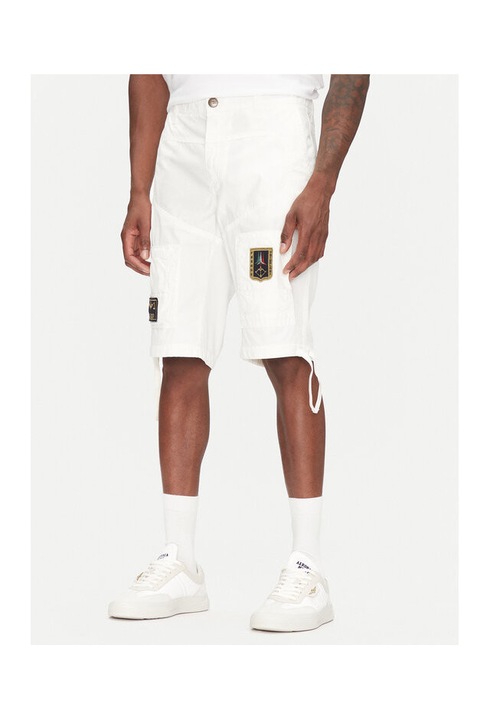 Aeronautica Militare ferfi rovidnadrag, 251BE041CT1122, pamut, feher, Fehér