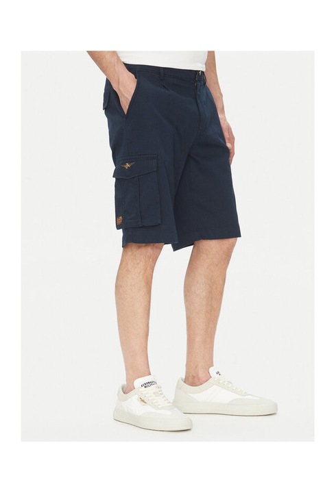 Aeronautica Militare ferfi rovidnadrag, 251BE256CT3511, pamut, sotetkek, Tengerészkék