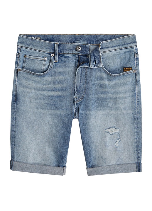 Pantaloni scurti din denim barbati G Star Raw, D10481-D760, Bumbac/Lyocell, Albastru, Albastru