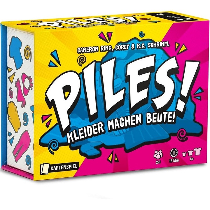 Piles társasjáték, AjieQaQ, 200 kompakt kártya, memória- és stratégiai játék, 10 perces sebesség, 8+ éves gyerekeknek és felnőtteknek, ideális utazáshoz, partikhoz vagy családi estékhez, egyszerű szabályok, kopásálló csomag