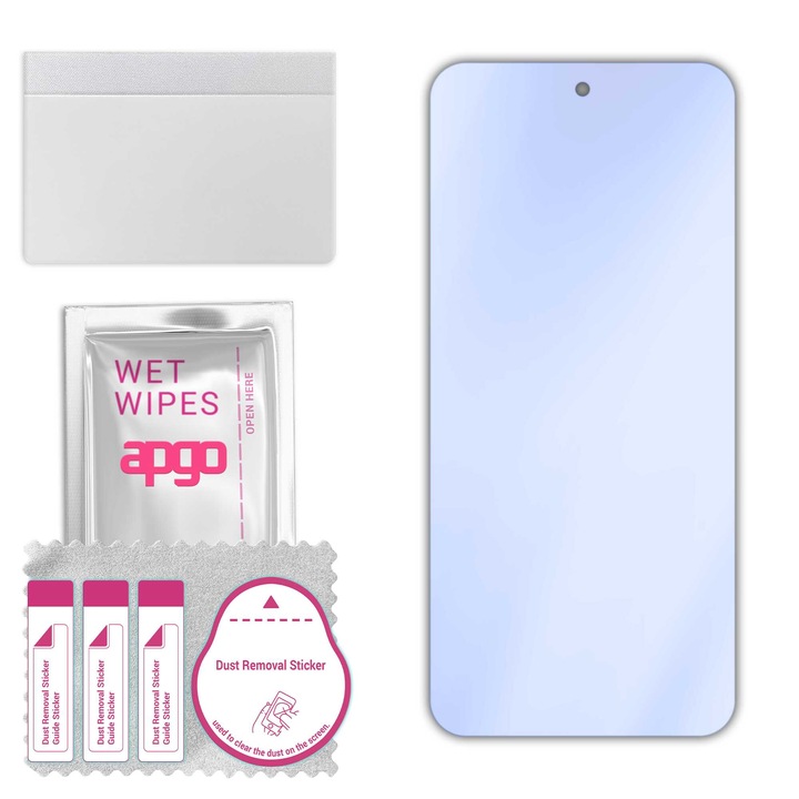 apgo защитно стъкло за ZTE Nubia Neo 2 5G – хибридно стъкло, протектор за екран, гланцово, професионално гъвкаво хибридно стъкло, 9H, пълно лепене