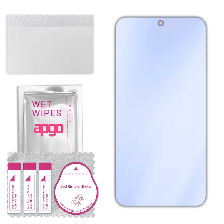 Apgo защитно стъкло за ZTE Nubia NX302J – хибридно стъкло, протектор за екран, гланцово, професионално гъвкаво хибридно стъкло, 9H, пълно лепене