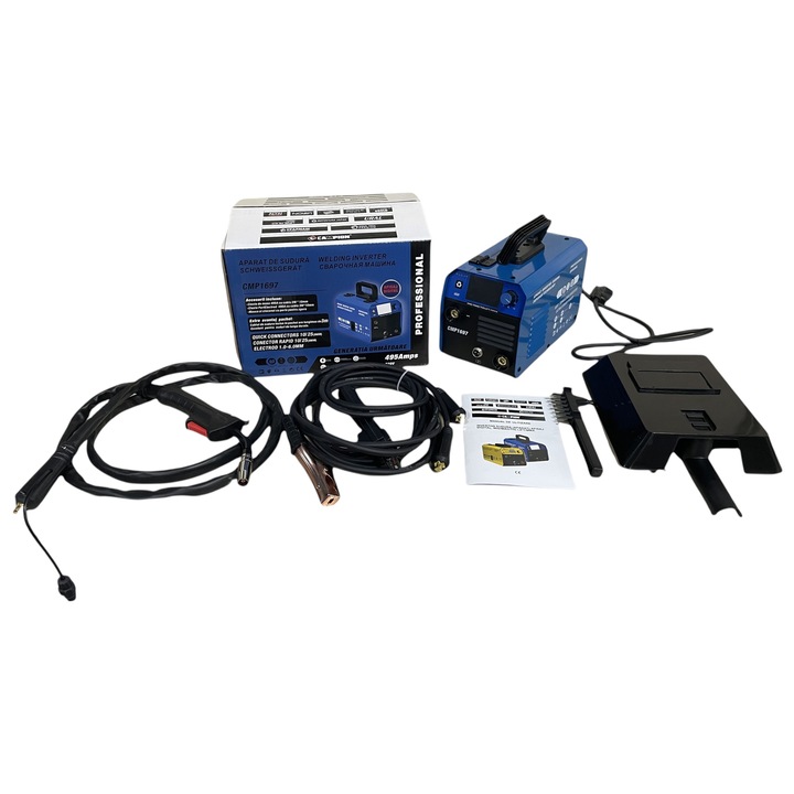 Invertor (Aparat) de sudura Digita, flux sarma + electrod (invertor), 495A, MIG-MAG-MMA, 0.8-1.2mm, Professional