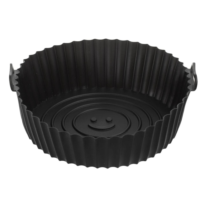 Forma din Silicon Negru pentru Air Fryer Ø23x7cm