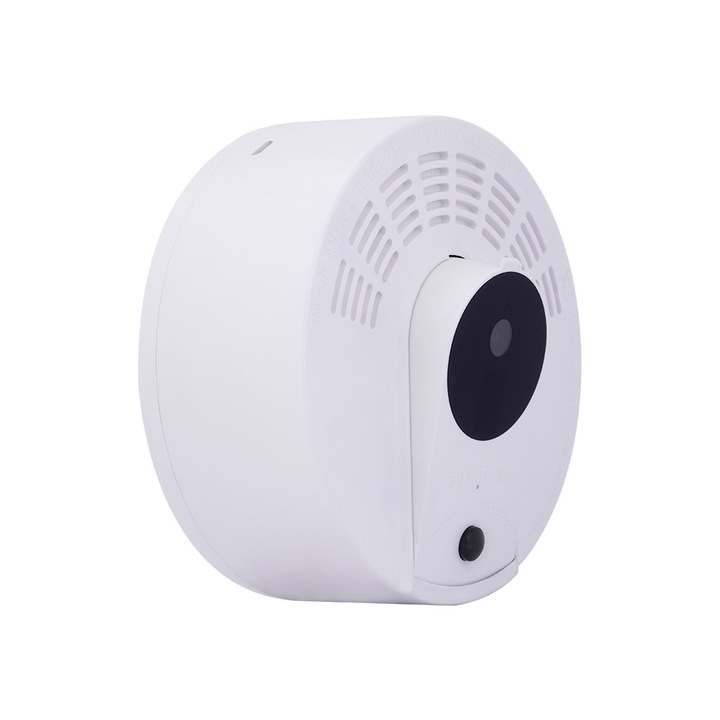 LS008 Wi-Fi-s rejtett kamera hamis füstérzékelőbe, Full HD 1080p, Éjjellátó, PIR érzékelés, Hang, Alkalmazásvezérlés, Akár 2 éves akkumulátor-üzemidő