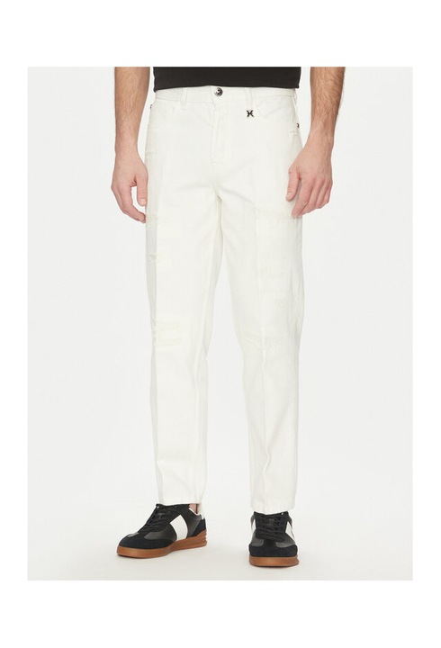 Richmond X ferfi nadrag, UMP25142JE, pamut, feher, Fehér