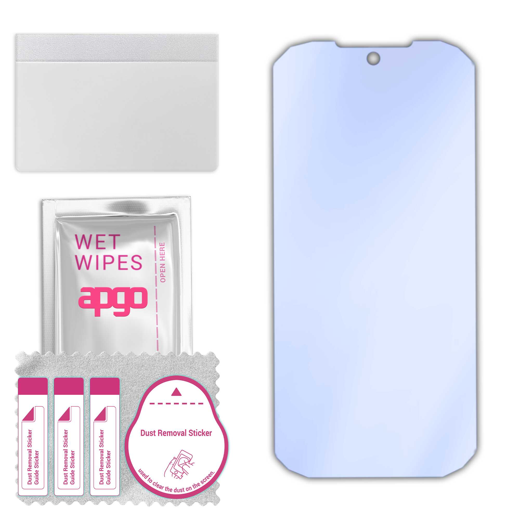 Sticla de protectie apgo pentru Ulefone Armor 27T Pro – sticla hibrida, securizata pentru display, lucioasa, pro flexible Hybrid Glass, 9H, full glue