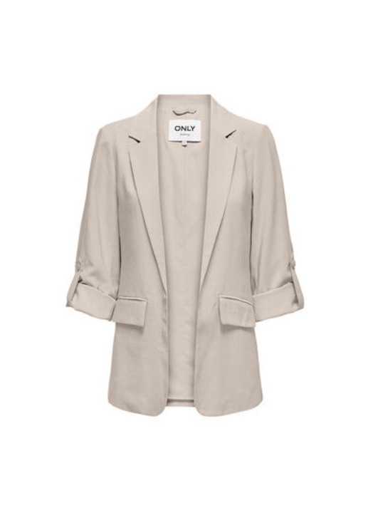 Sacou dama Only, Viscoza/Poliester, Bej, Bej