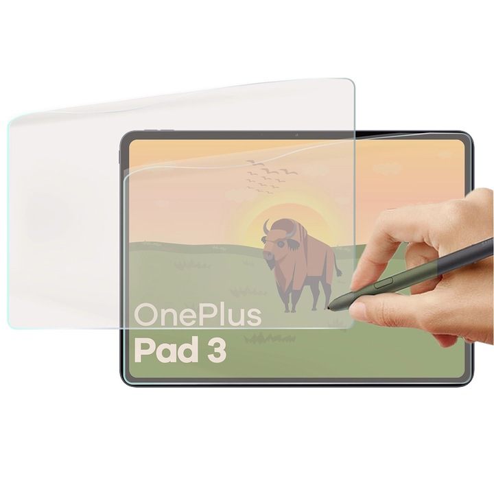 Set 2x folie Bizon Glass Tab Film Sun pentru OnePlus Pad 3, transparent