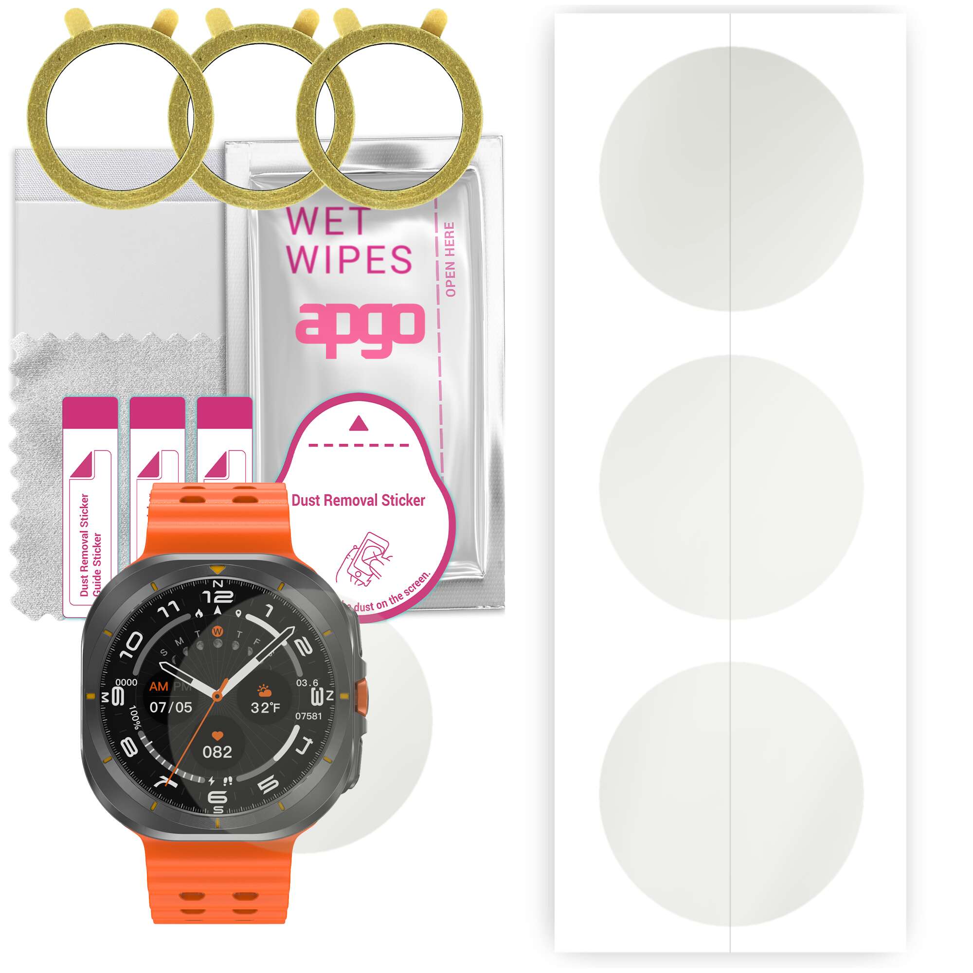 Apgo Hydrogel Displayschutzfolie Für Cubot C20 Pro Smartwatch – 3 Stück, Selbstheilend, Kratzfest