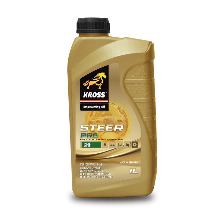 Хидравлично масло Kross Steer Pro CHF, 1 л, синтетично, вискозитет 46