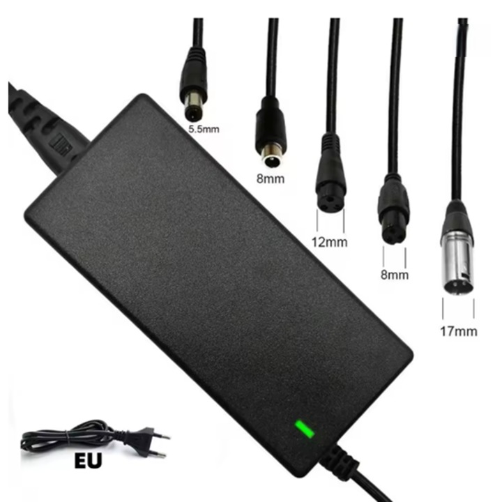 Incarcator pentru trotineta electrica, Aspirator, Laptop 42V 2A, priza EU, compatibil cu baterii litiu 24-36V
