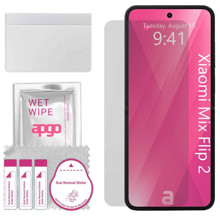 Apgo Flip Fold MATTE Hydrogel HD HQ FLEX - fara bule la pliere, Protectie ecran pentru Xiaomi Mix Flip 2