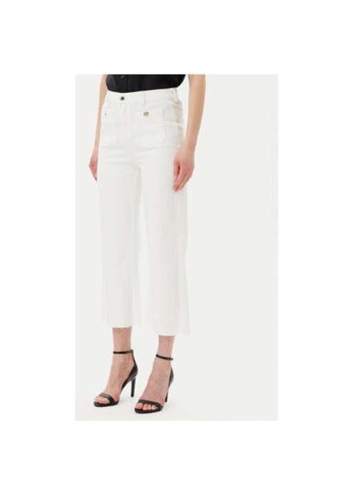 Pantaloni dama Morgan, 241-PCLIC, Bumbac, Ecru, Ecru