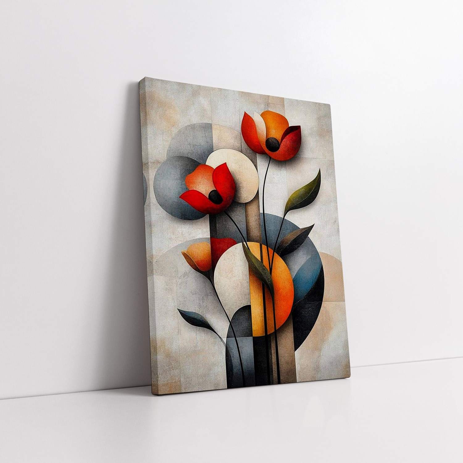Tablorui Abstracte Set 2 Tablouri Abstracte Flori - Fior de Primavara - 50 x 70 cm x 2 ...