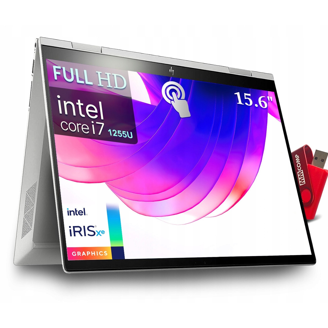 Laptop tactil HP Envy 15 X360 2in1, Intel Core i7, 16 GB 512 GB