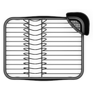Scurgator vase Umbra SINKIN, 27x37x14cm, Negru
