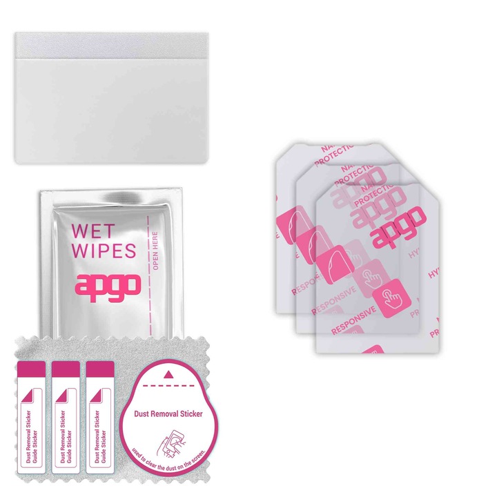 3x apgo Ultra-Clear Hybrid sticla protectoare compatibila cu Hammer 6 LTE, sticla nano flexibila, inlocuire excelenta pentru sticla temperata, rezistenta la zgarieturi