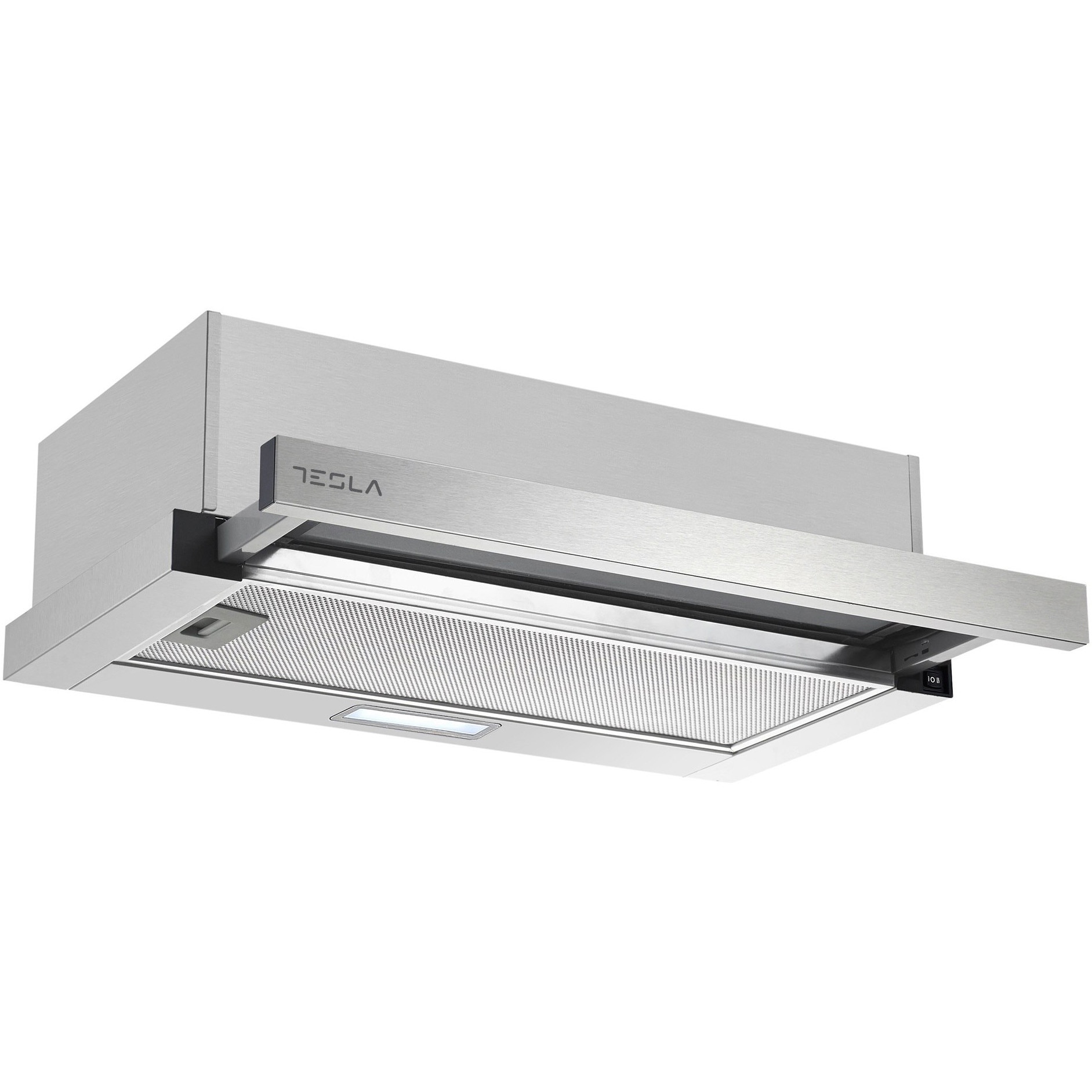 Hota incorporabila telescopica Tesla DT600AX, Putere de absorbtie 350m3/h, 2 viteze, Led 2W, 60 cm, Inox