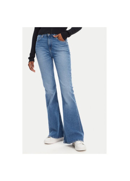 Pantaloni dama Lee, L32YROEU, Bumbac/Poliester, Albastru, Albastru