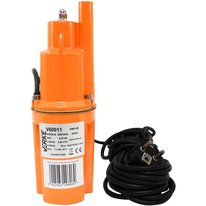 Потопяема диафрагмена помпа, чиста вода, V60011, Verke