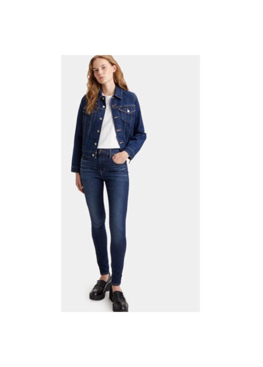 Női farmer, Levi's, 303866303, Pamut/Lyocell, Kék, Tengerészkék