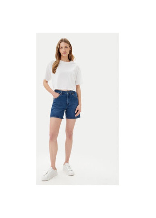 Pantaloni scurti din denim dama Wrangler, 112366267, Bumbac/Elastan, Albastru, Albastru