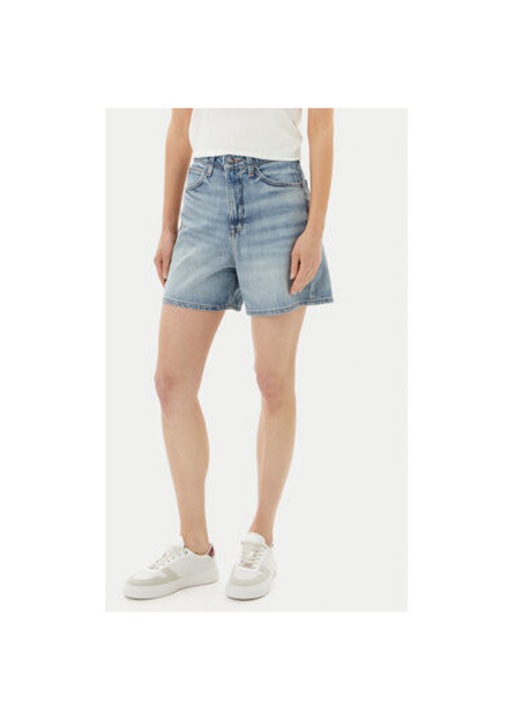 Дамски шорти Lee, 112363786, Дънкови, памук/лиосел, син, Син