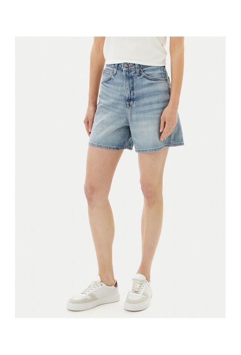 Pantaloni scurti din denim dama Lee, 112363786, Bumbac/Lyocell, Albastru, Albastru