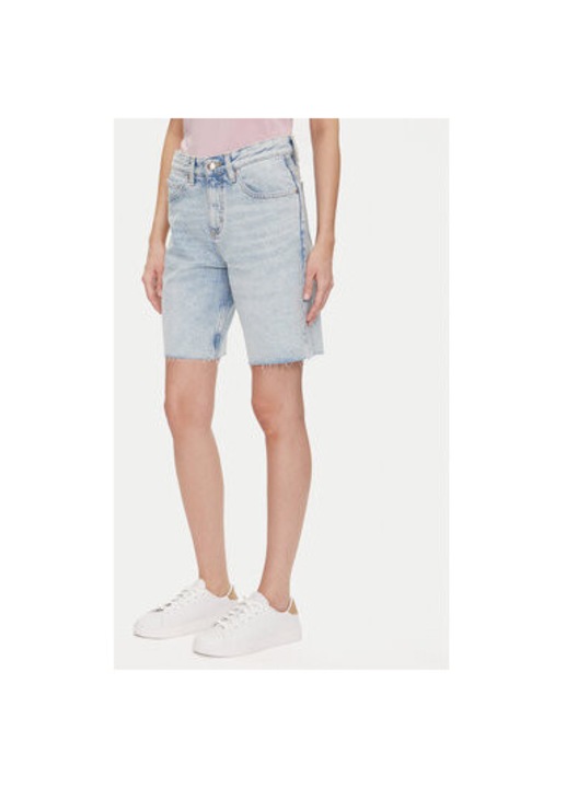 Pantaloni scurti din denim dama Lee, 112363533, Bumbac, Albastru, Albastru