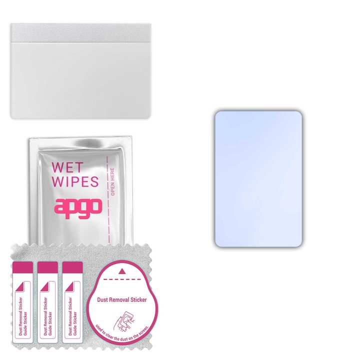 apgo защитно стъкло за ZTE Nubia Flip 2 – хибридно стъкло, протектор за екран, гланцово, професионално гъвкаво хибридно стъкло, 9H, пълно лепене