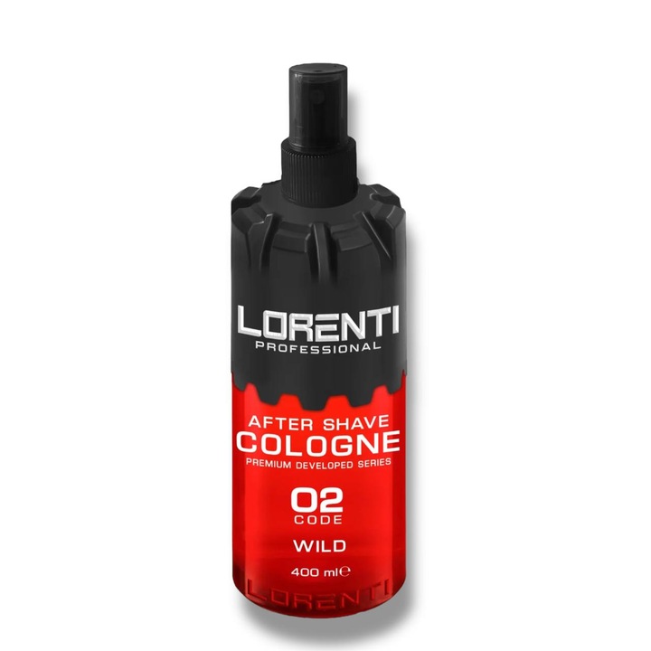Lotiune dupa ras Lorenti Professional Code 02 Wild, 400 ml, parfum intens, formular calmant