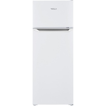 Frigider cu doua usi Tesla RD2101EH, 206 l, Iluminare LED, Clasa E, dezghetare manuala frigider, H 143 cm, Alb