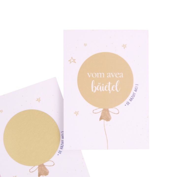 Magnet razuibil cu surpriza pentru baby shower - Gender Reveal - Baiat