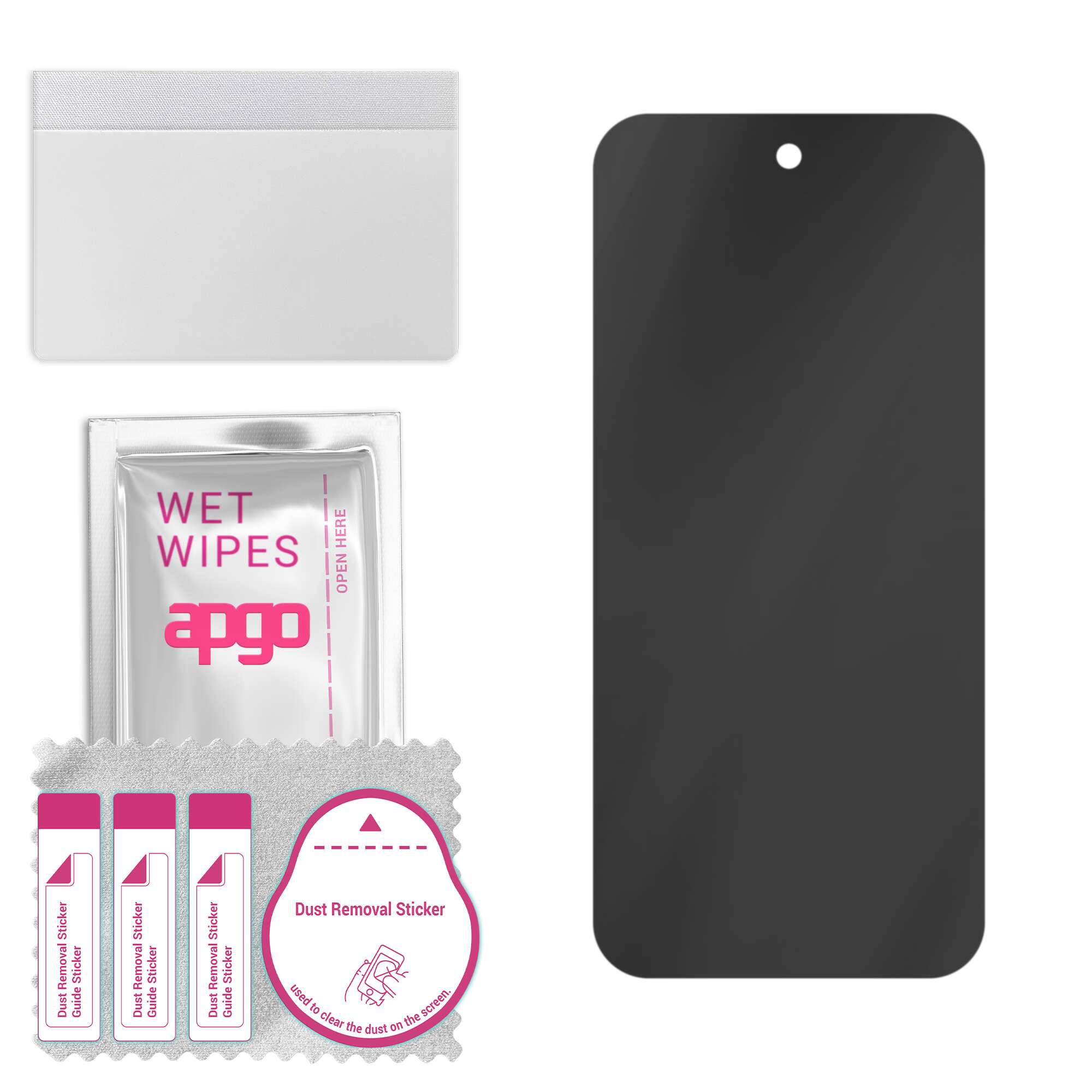 Sticla de protectie PRIVACY apgo pentru Google Pixel 9a – sticla hibrid, full glue, flexible glass