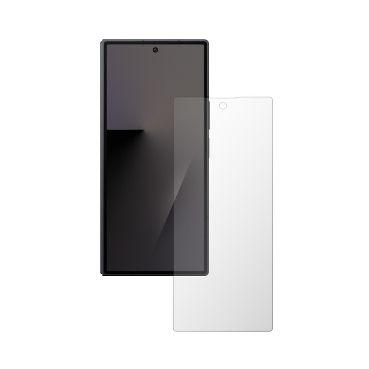 Folie Protectie Ecran Externa Folie24, pentru Samsung Galaxy Z Fold7, 1X Ultra-Clear cu Acoperire Totala Full-Display, Adeziva, Flexibila cu Auto Regenerare