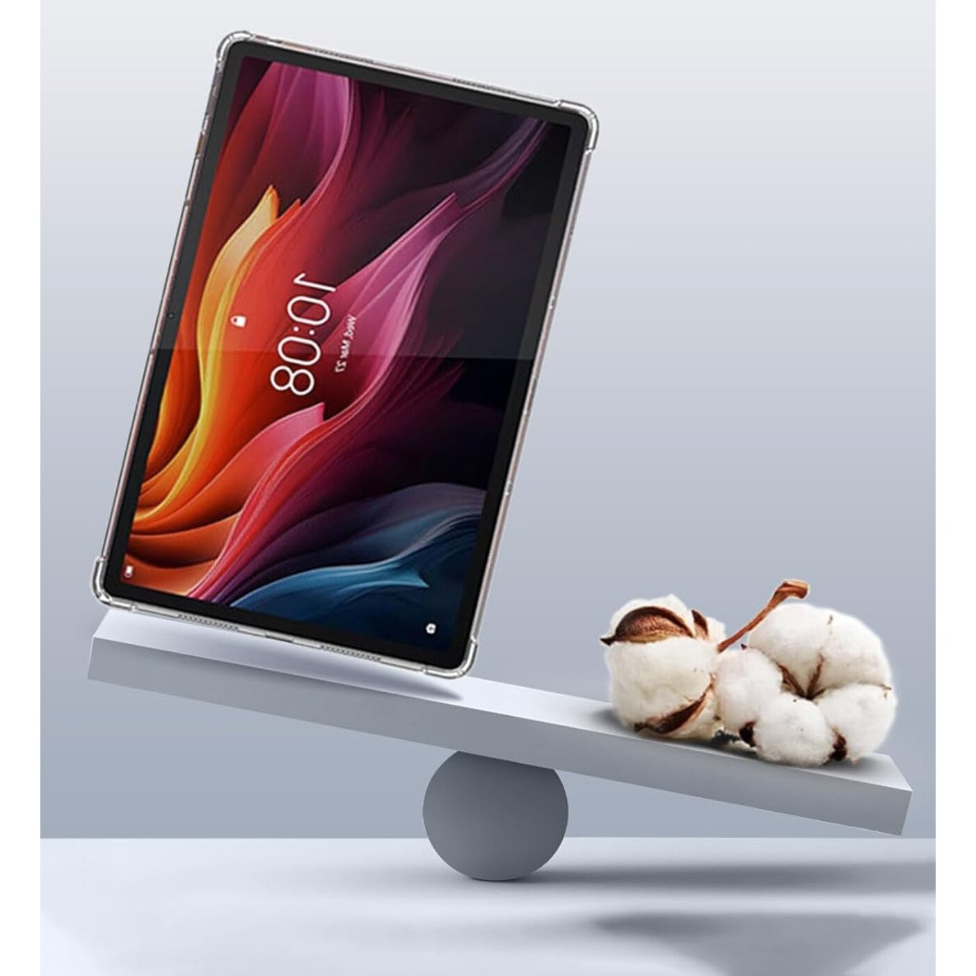 Husa Silicon Transparenta EtuiTab, pentru Lenovo Tab K11 Plus 11.45", Subtire, Protectie Anti-Zgarieturi