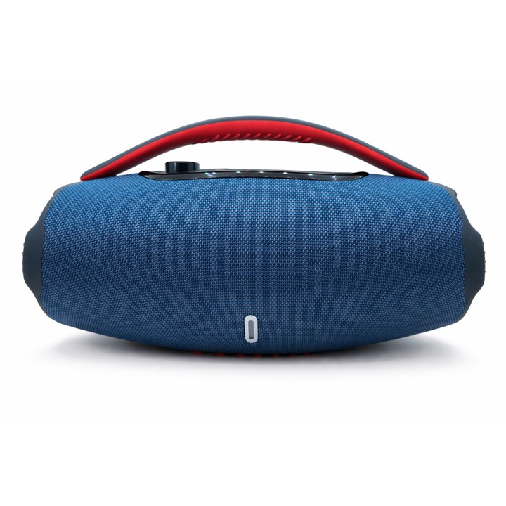 Vezeték nélküli Bluetooth hangszóró 60W, Erőteljes Basszus, Szín - Kék, RGB Világítás, 6 óra üzemidő, TWS, USB, AUX, TF kártya, Hordozható