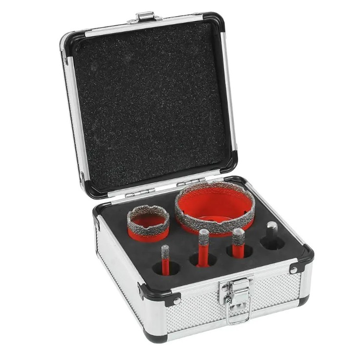 Set carote diamantate, Verke, V05503, 6 buc, 6-68 mm